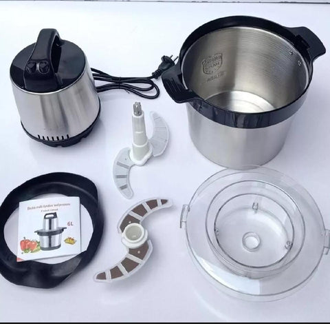 Stainless Steel Electric Chopper 6 Litter
